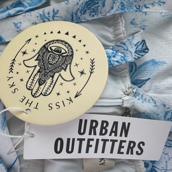 Urban Outfitters Kiss the Sky Floral Print Sweetheart Mini Dress - Picture 8 of 11